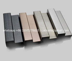 China baseboard molding stainless steel moulding shaped trim profiles supplier