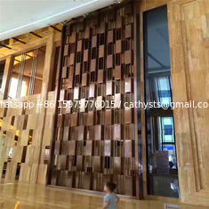 China Modern Huge metal screen for decorative panel in hotel or restaurant metal work project supplier