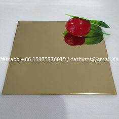China gold decorative stainless steel sheet 304 size 4x8 mirror finish supplier