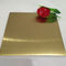 gold decorative stainless steel sheet 304 size 4x8 mirror finish supplier